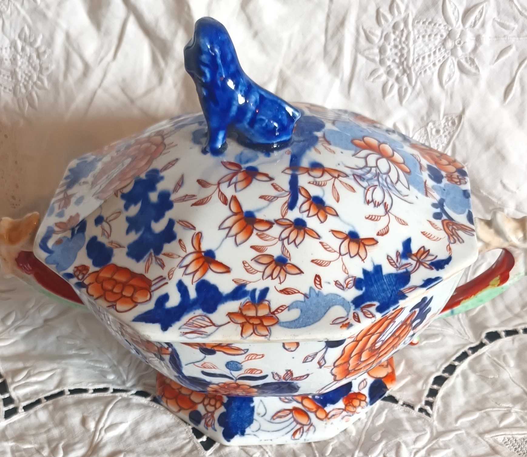 Antique English Georgian Mason’s Ironstone Tureen and Cover Antique Ceramics 4